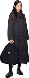 Y-3 Black Padded Coat