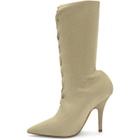 YEEZY Tan Knit Sock Boots