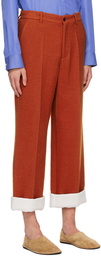 The Row Orange Gustavo Trousers