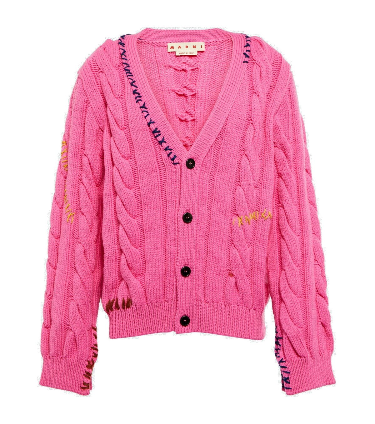 Marni - Cable-knit wool cardigan Marni
