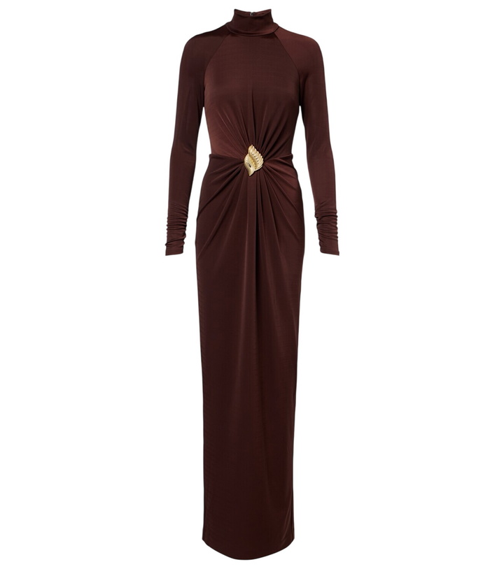 Photo: Rebecca Vallance Embellished gathered jersey gown