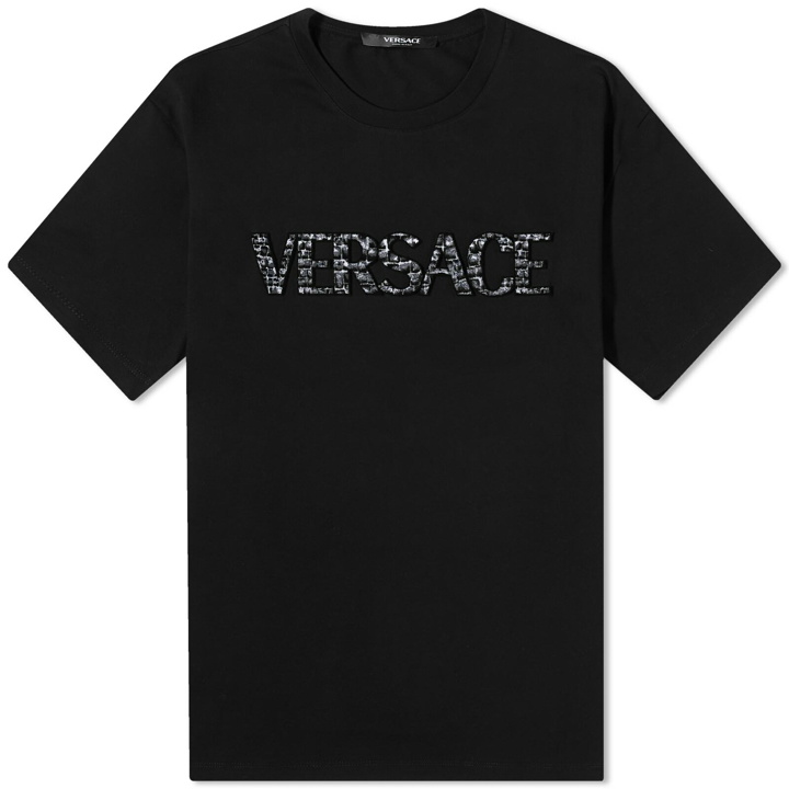 Photo: Versace Men's Croc Logo T-Shirt in Black