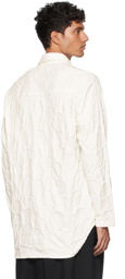 NAMESAKE Off-White Viterbi Embroidered Long Sleeve Shirt