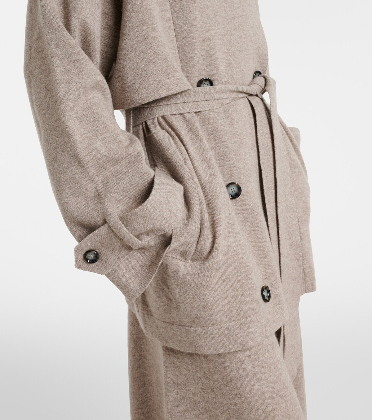 Jardin des Orangers Cropped wool and cashmere trench coat