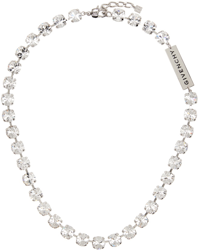 Photo: Givenchy Silver 4G Crystal Short Necklace