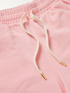 Casablanca - Logo-Appliquéd Organic Cotton-Jersey Drawstring Shorts - Pink