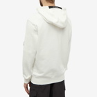 C.P. Company Men's Arm Lens Popover Hoody in Gauze White