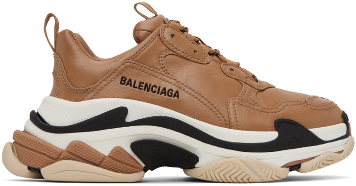 Photo: Balenciaga Brown Triple S Sneakers