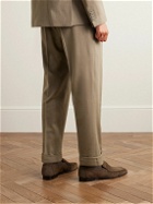 Officine Générale - Hugo Tapered Belted Cotton-Blend Corduroy Suit Trousers - Brown