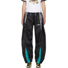 Bless Black and Blue Overjogging Jeans Track Pants