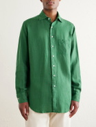 Drake's - Linen Shirt - Green