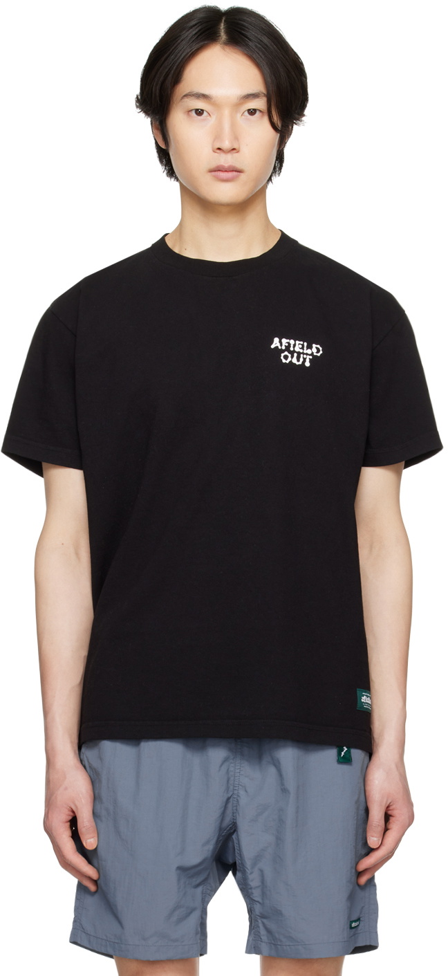 Afield Out Black Ripple T-Shirt Afield Out