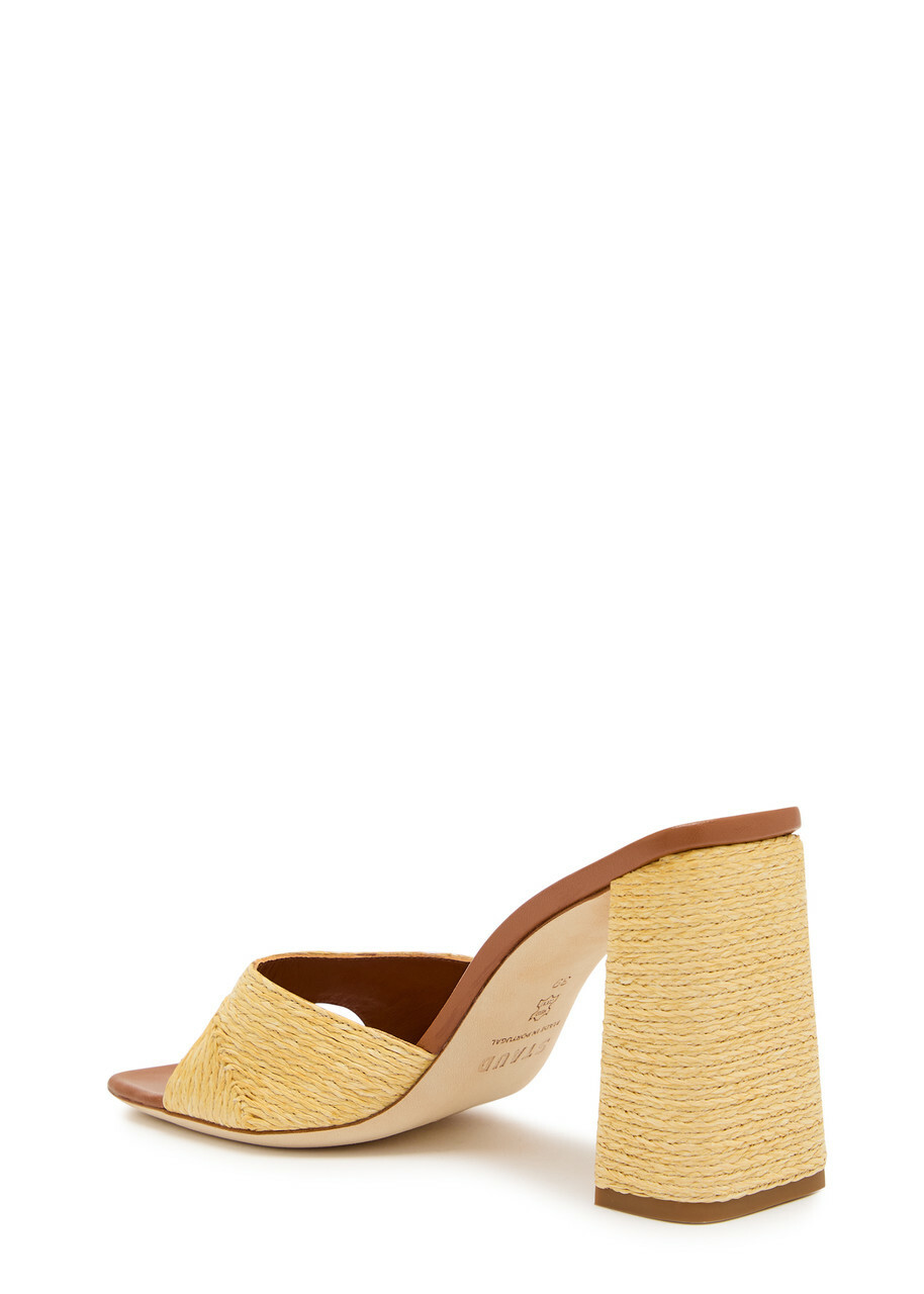 Staud Sloane 95 Raffia Sandals Natural
