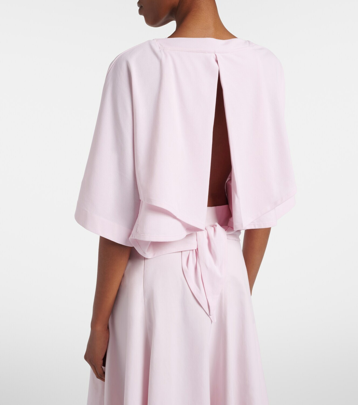 Jacquemus Moisson oversized open-back jersey T-shirt