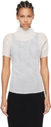 ISSEY MIYAKE White Twist T-Shirt