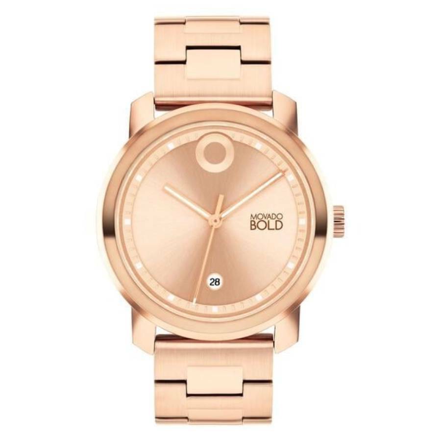 Movado Trend Propel Quartz Rose Gold Dial Ladies Watch 3600991