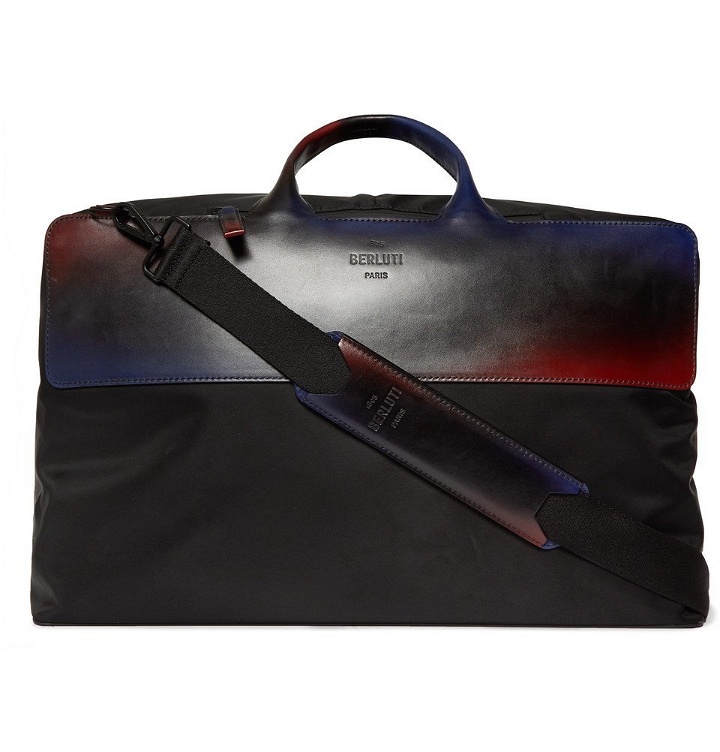 Photo: Berluti - Cube Shell and Leather Holdall - Black