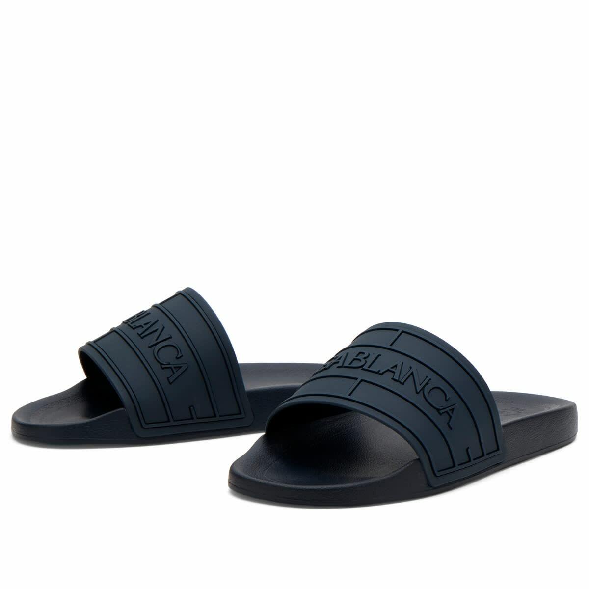 Casablanca Men's Pool Slider in Black