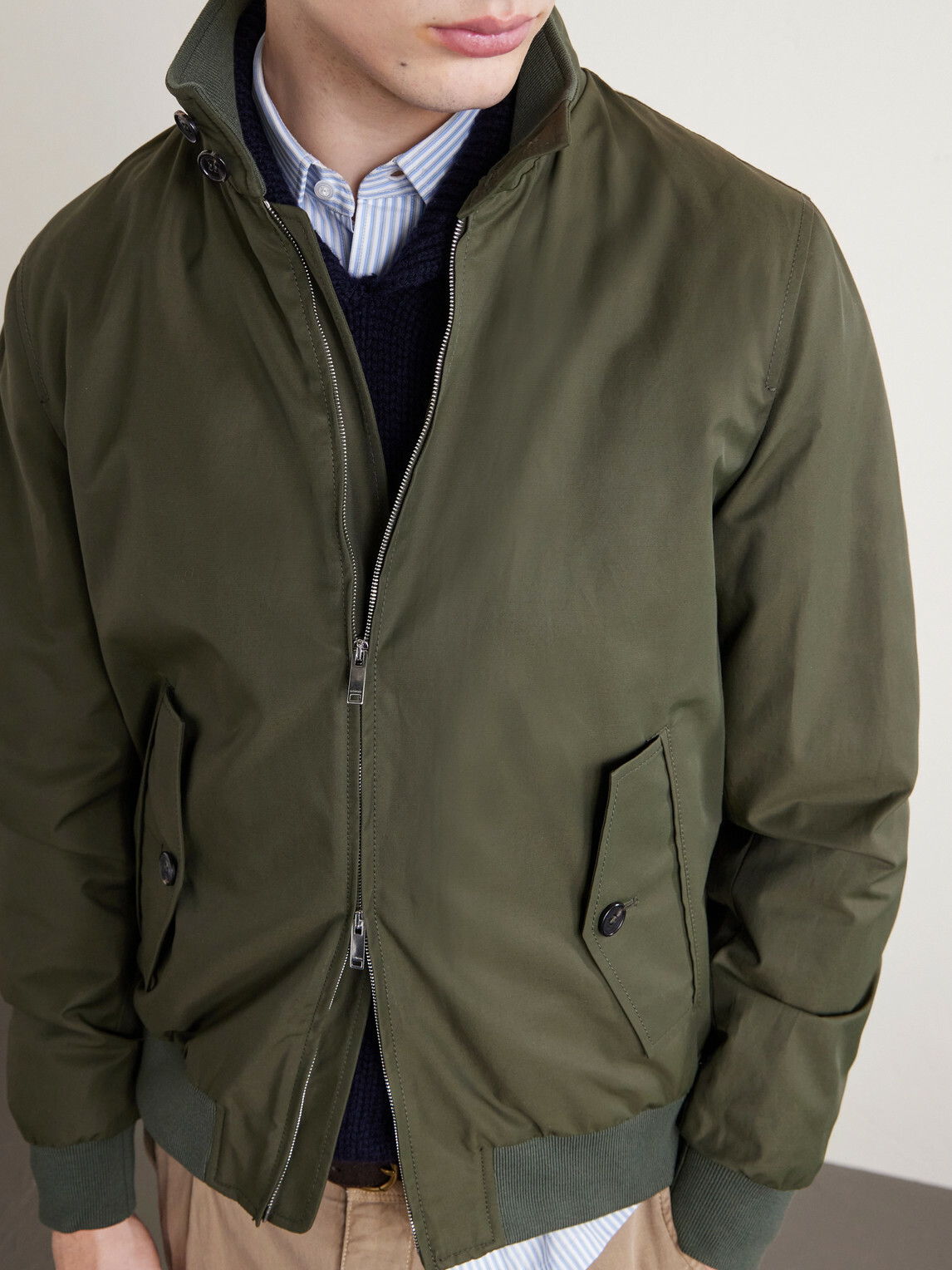 Slowear - Cotton-Blend Bomber Jacket - Green