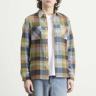 Wax London Men's Whiting Pike Check Overshirt in Khaki/Multi