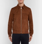 Theory - Noland Slim-Fit Suede Jacket - Brown