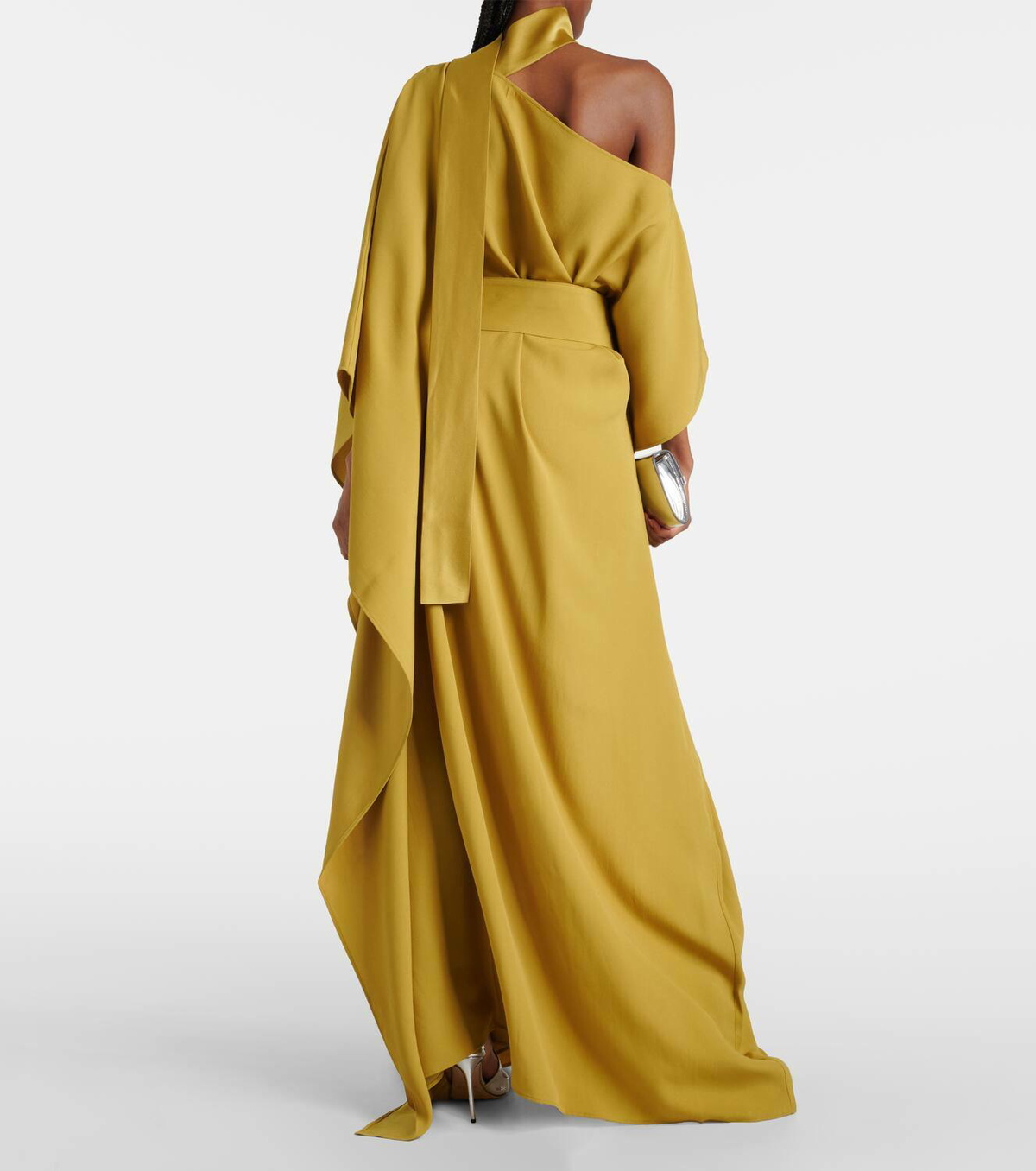 ワンピース TALLER MARMO Taller Marmo Taylor one-shoulder crêpe cady kaftan Taller Marmo