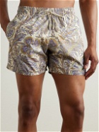 Etro - Straight-Leg Mid-Length Paisley-Print Swim Shorts - Blue