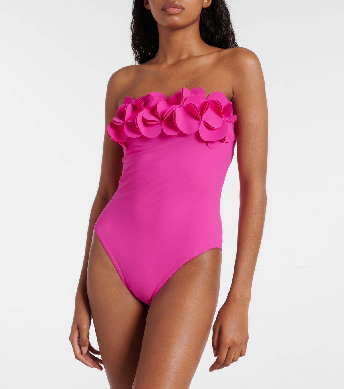Karla Colletto Tess ruffled bandeau swimsuit Karla Colletto
