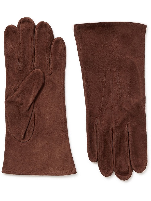 Photo: Anderson & Sheppard - Suede Gloves - Brown