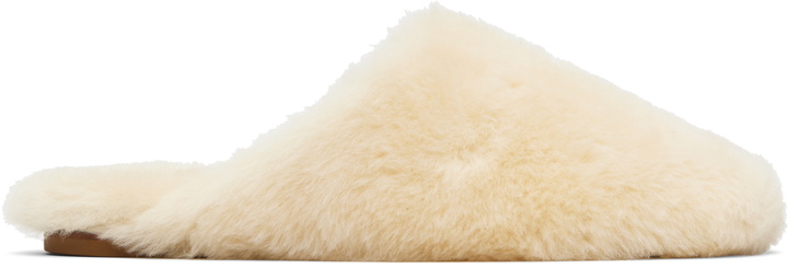 Photo: Aeyde Off-White Rega Shearling Slippers