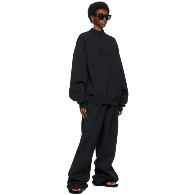 ◆BALENCIAGA 21SS 最新作◆LION'S LAUREL フーディー◆Black◆ Balenciaga Black Lions Laurel Sweatshirt Balenciaga