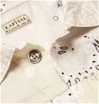 KAPITAL - Patchwork Bandana-Print Cotton Trucker Jacket - White