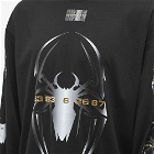 VTMNTS Men's Long Sleeve Spider T-Shirt in Black