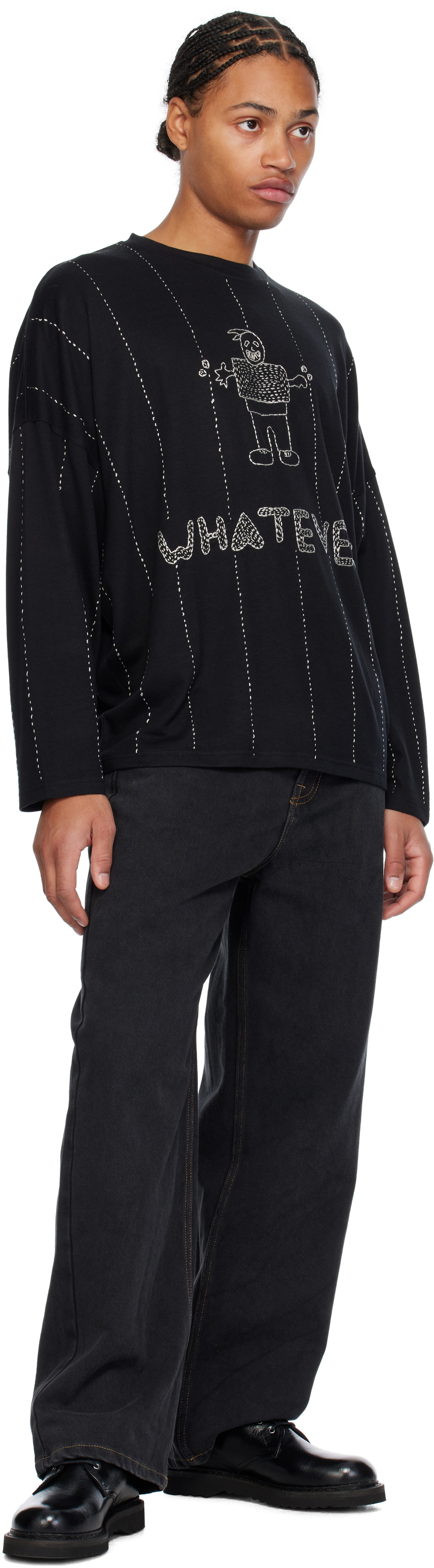 Glass Cypress Black 'Whatever' Sweatshirt