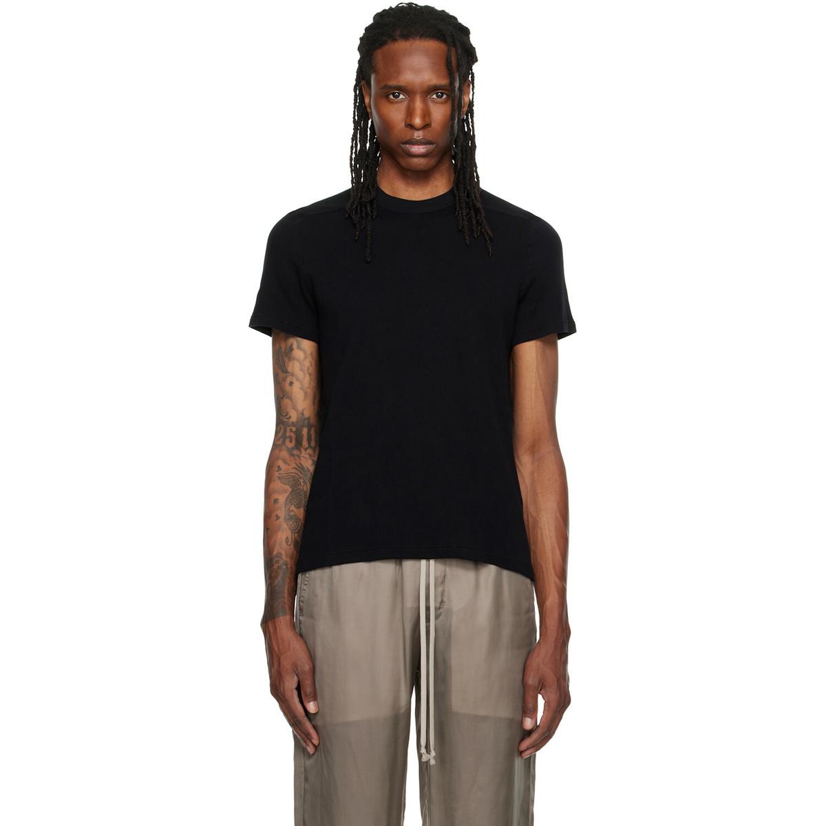 Rick Owens Black Double Dylan T-Shirt Rick Owens