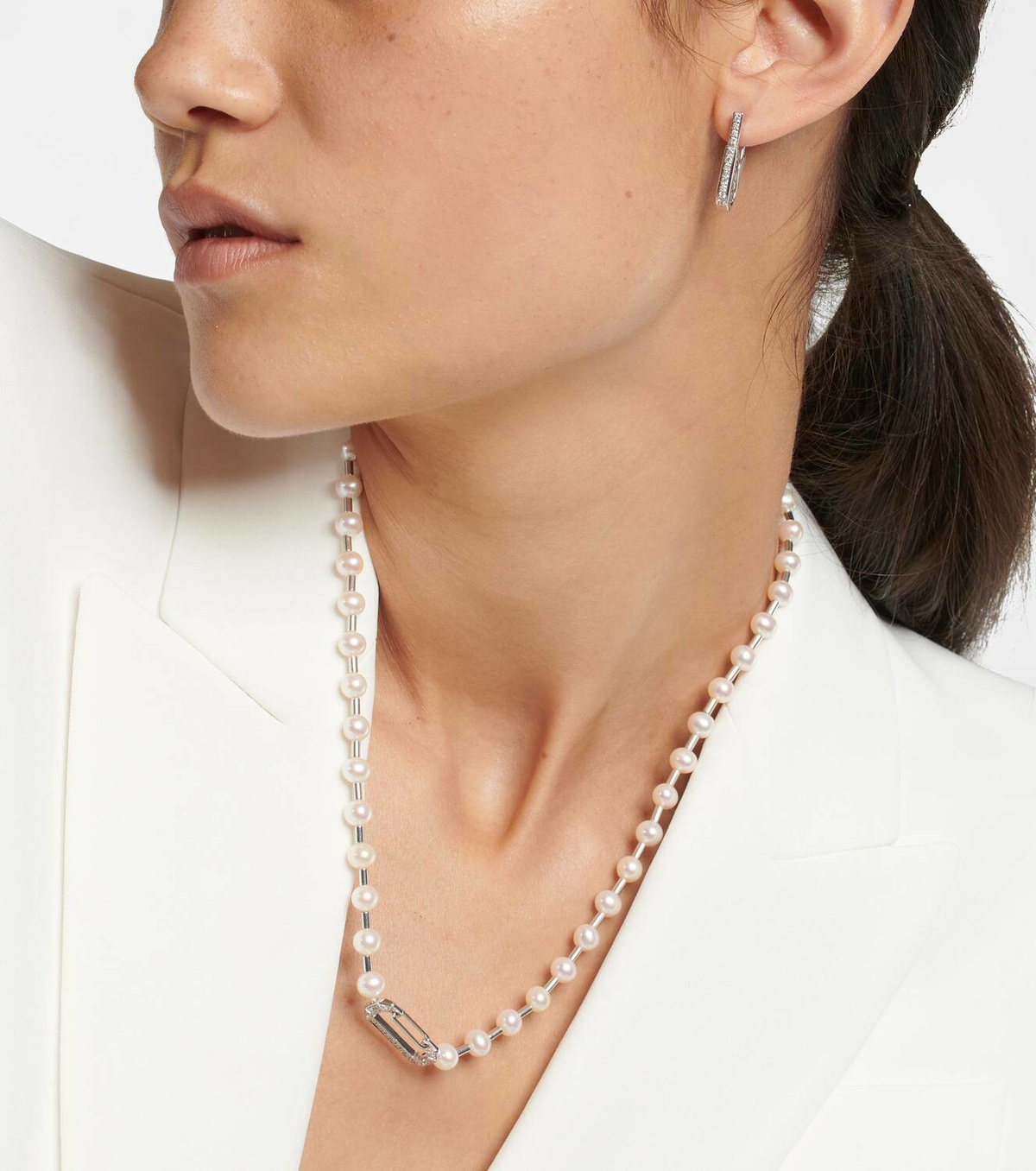 Eéra Vita 18kt gold necklace with pearls and diamonds
