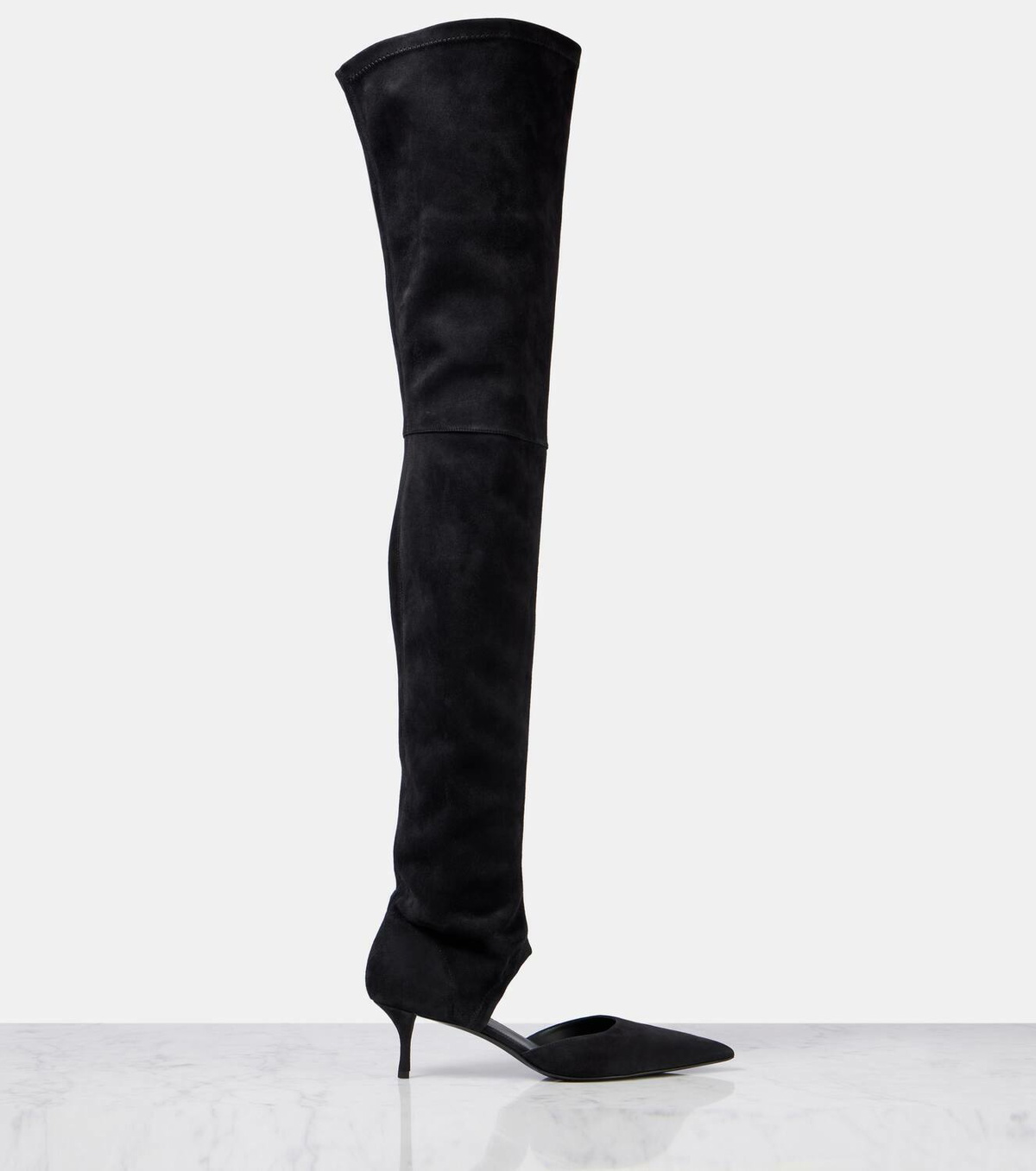 Alaïa Stretch 55 suede over-the-knee boots