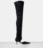 Alaïa Stretch 55 suede over-the-knee boots