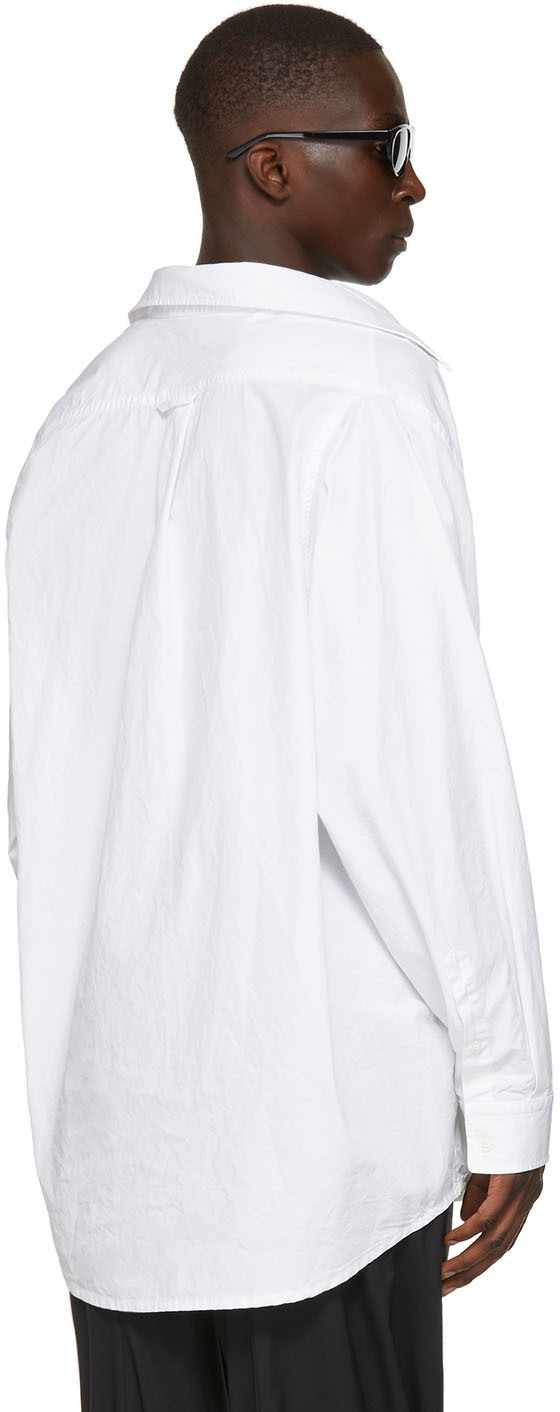 ●送料込●BALENCIAGA●Off Shoulder Carcoat Fluid Poplin Balenciaga Off-Shoulder Oversized Poplin Shirt - Bergdorf