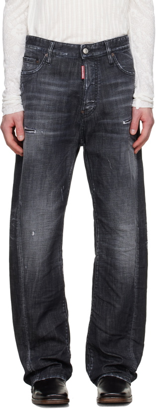 Photo: Dsquared2 Black Loose Twisted Jeans