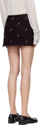 Rier Purple Walker Flowers Miniskirt