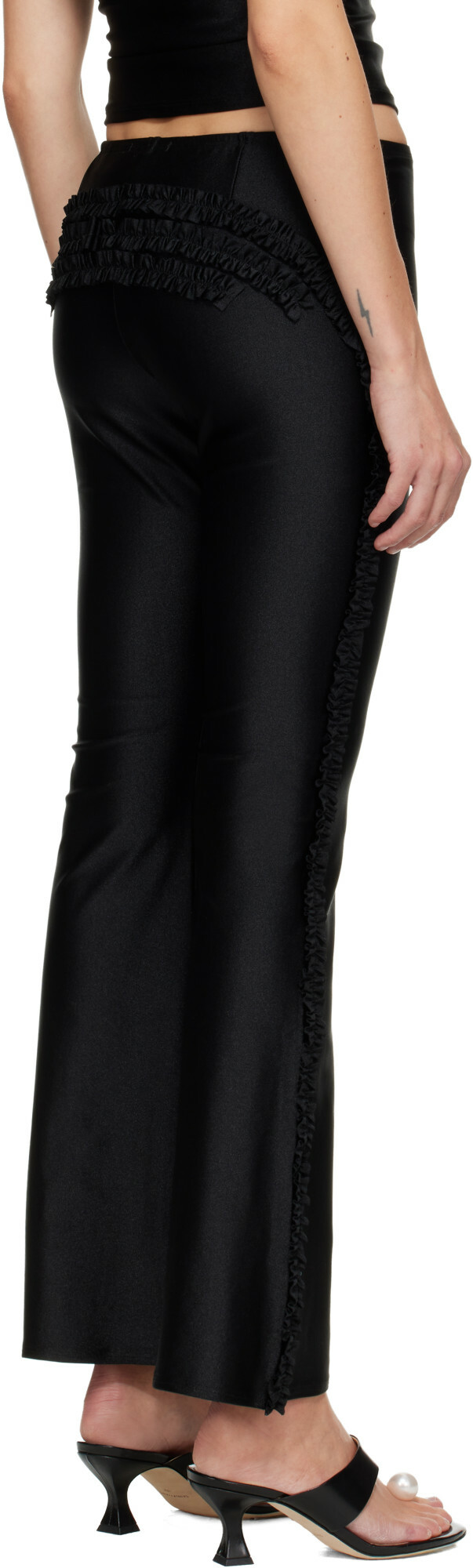 Sandy Liang Black Abbey Lounge Pants
