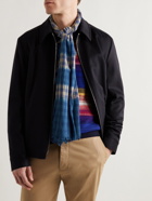 Paul Smith - Tie-Dyed Checked Cotton Scarf