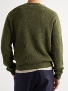 Drake's - Brushed-Wool Sweater - Green