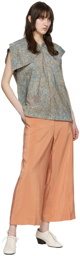 LEMAIRE Orange Silk Trousers