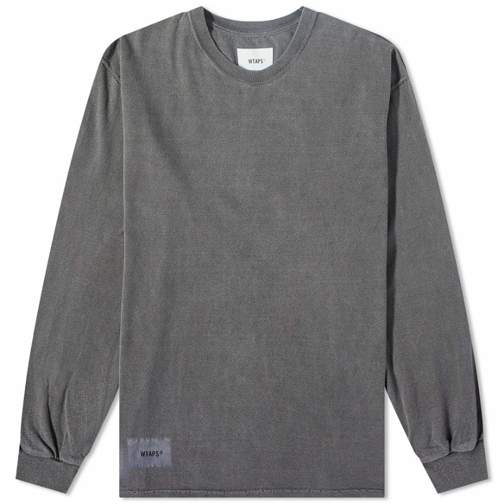 Photo: WTAPS Men's 04 Long Sleeve Washed T-Shirt in Black