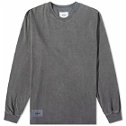 WTAPS Men's 04 Long Sleeve Washed T-Shirt in Black