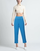 Manila Grace Womens Pants Bright in Blue