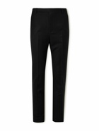 SAINT LAURENT - Slim-Fit Wool-Flannel Trousers - Black