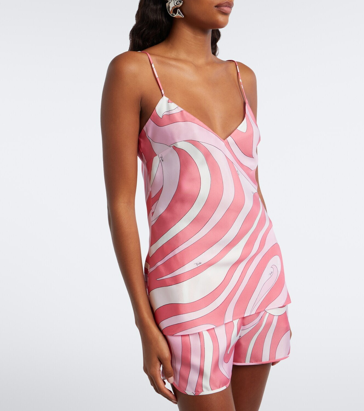 Pucci Marmo silk twill top